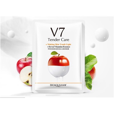 Маска для лица яблоко с витаминами V7 Bioaqua