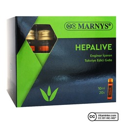 Marnys Hepalive Артишок 10 мл 20 ампул