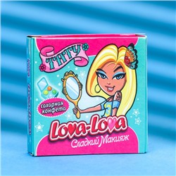 Сахарная конфета "Lova-Lova Сладкий макияж" с татуировкой, 10 г