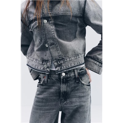 JEANS TRF RELAXED TIRO MEDIO