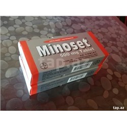 MINOSET 500 mg 20 tablet (название лекарства на русском / аналоги Калпол, Ефферлаган, Парацетомол)