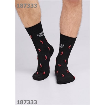 CLEVER Носки муж.К3430 23Ф хл+эл