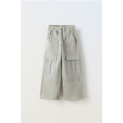 PANTALÓN WIDE LEG COMBINADO