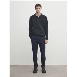 Pantalón chino mezcla algodón slim fit