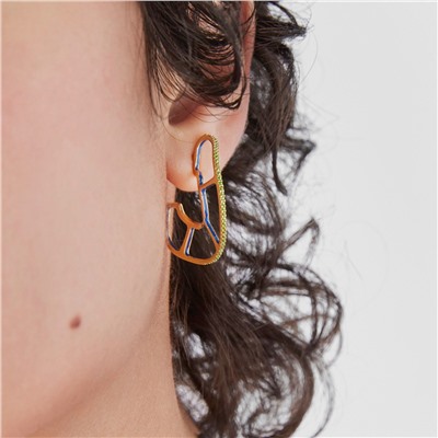 Pendientes Gregal - plata bañada en oro amarillo de 18 kt - dorado