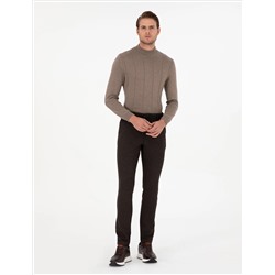 Brown Slim Fit Canvas Bloys