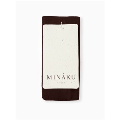 Колготки детские с лямками MINAKU, рост 86-92 см, коричневые