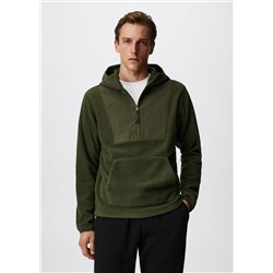 Sudadera combinada capucha -  Hombre | MANGO OUTLET España