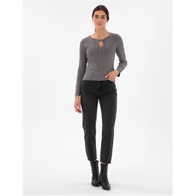 Серый свитер Slim Slim Fit