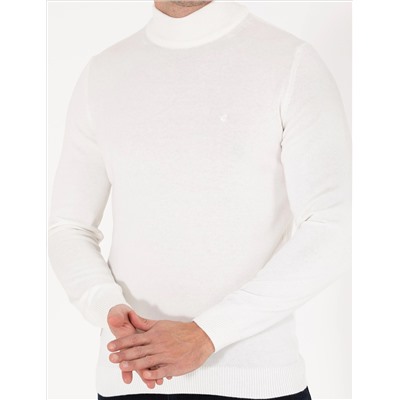 Ecru Slim Fit Half Fisherman воротник основной трикотаж казах
