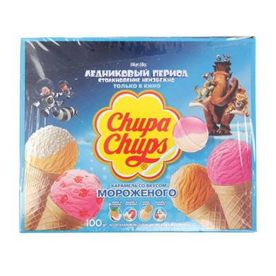 КарамельChupa-Chupsсовкусоммороженого, 12 г