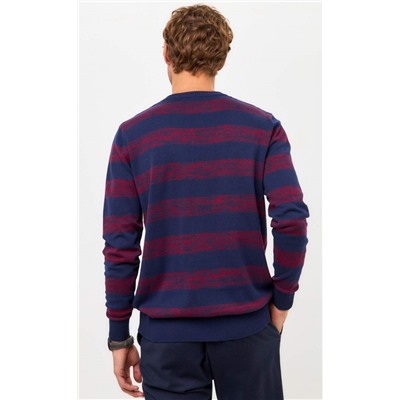 Джемпер P421-1560 d.blue-bordo