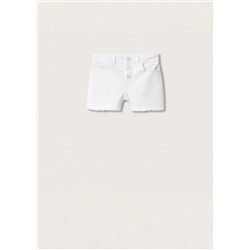 Short denim bajo deshilachado -  Niña | MANGO OUTLET España