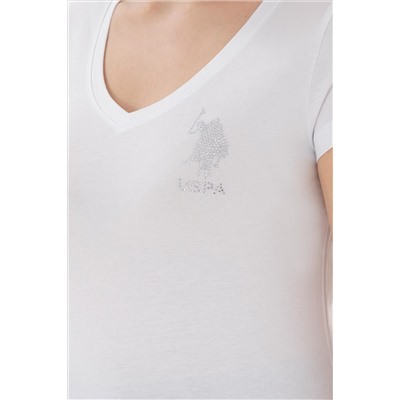 Женщина White Basic T -Fish Surprise Discount в корзине