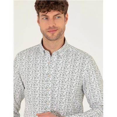 Haki Slim Fit рубашка с длинным рукавом