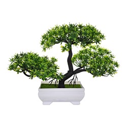 TCV022-04 Искусственное растение Бонсай в горшке, 18х22х14см