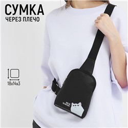 Сумка через плечо What are you watching, 18×14×3 см