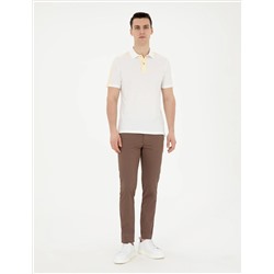 Brown Slim Fit Canvas Bloys