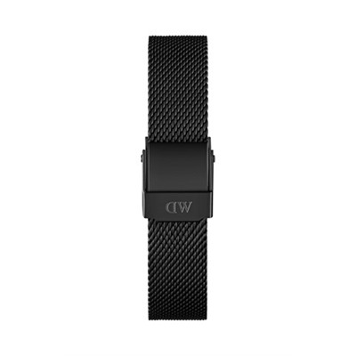 Reloj de cuarzo de acero Ashfield - Negro
