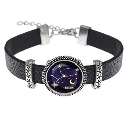BSK2-0317 Кожаный браслет Знаки Зодиака - Дева