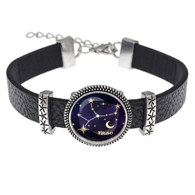 BSK2-0317 Кожаный браслет Знаки Зодиака - Дева