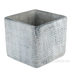 Кашпо "Rustic" (бетон), D14хH14см