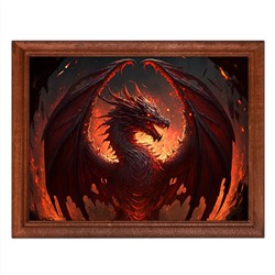 POSG-0225 Постер в рамке 23x17см Дракон