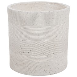 Кашпо Nobilis Marco "Cells grey Cylinder" (файберклэй), D33хH33 см
