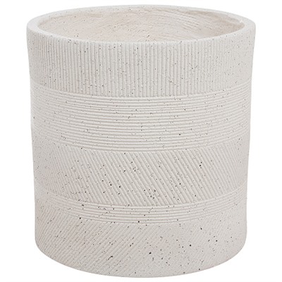 Кашпо Nobilis Marco "Cells grey Cylinder" (файберклэй), D33хH33 см