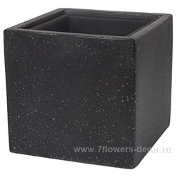 Кашпо полистоун Nobilis Marco "Pm-antra2 Cube", 20х20хH20 см с тех.горшком