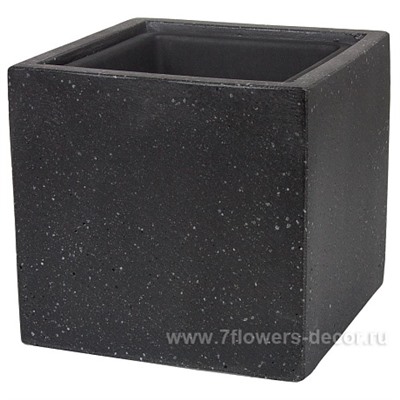 Кашпо полистоун Nobilis Marco "Pm-antra2 Cube", 20х20хH20 см с тех.горшком