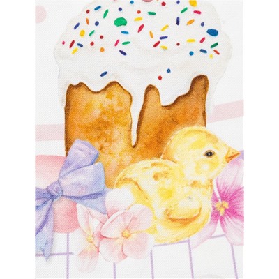Скатерть Этель Spring easter d=214 см +/-3 см, 100% хлопок, саржа 190 г/м²