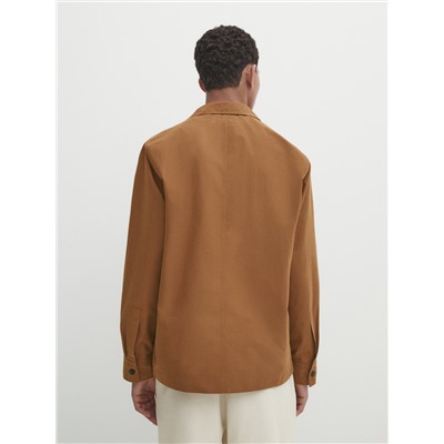 Sobrecamisa popelín bolsillo pecho