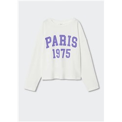 Camiseta algodón estampado -  Niña | MANGO OUTLET España