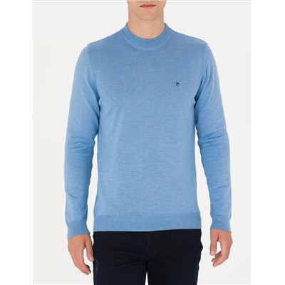 Blue Melanj Slim Fit Half Fisherman воротник основной трикотаж казах