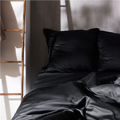 Пододеяльник SL Home Tencel 180*220 см , цв. чёрный