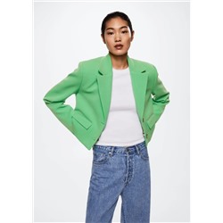 Americana crop botones -  Mujer | MANGO OUTLET España
