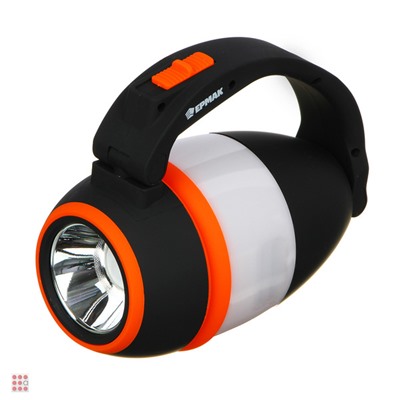 Фонарь-трансформер прожекторный, 1+10 SMD LED, 6 режимов, 13х8, 5х15, 5см, 3хАА