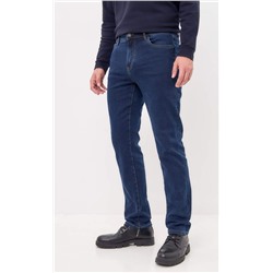 Джинсы утепл F421-0151W d.blue