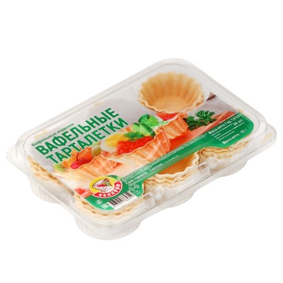 Вафельные тарталетки, 24 шт., 48 г