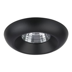 Нарушена упаковка!   071157 Встраиваемый светодиодный светильник Lightstar Monde LED 5W ЧЕРНЫЙ