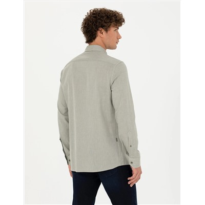 Haki Slim Fit рубашка с длинным рукавом