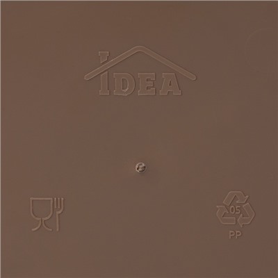Ланч-бокс в школу IDEA «Совы», 2 отделения, 800 мл, 12.5×13×8.5 см, пластик, коричневый
