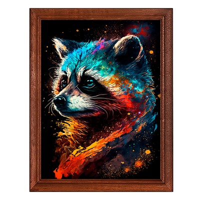 POSV-0427 Постер в рамке 17x23см Енот
