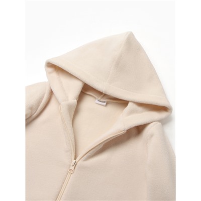 Комбинезон флисовый детский MINAKU: Fleece Soft, бежевый, рост 128 см