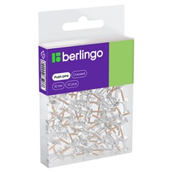Кнопки силовые Berlingo, 30шт., цветные, ПВХ упак., европодвес, розовое золото