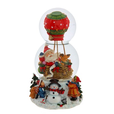 Фигурка декор в стекл шаре "Дед Мороз" (муз с ключ), D9 см, L11,5 W11 H21 см