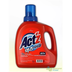 Концентр гель "Act’z" для стирки, для машин с вертик загрузкой (с ферментами, аромат цветов) 3,0 л