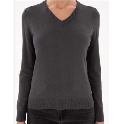 Anthracit Slim Fit Basic Sweater