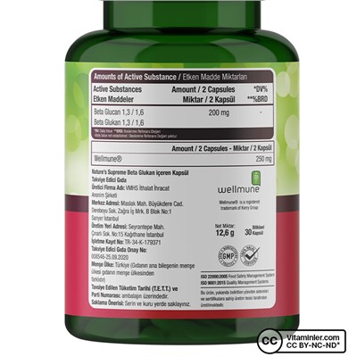 Nature's Supreme Beta Glucans Бета-глюкан 30 капсул